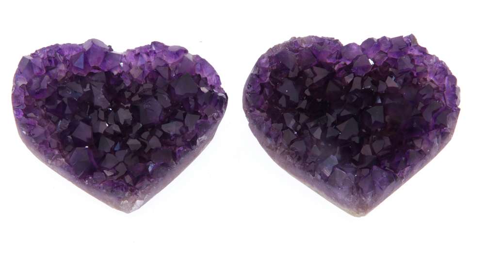 Herz Amethyst Druse Uruguay Größe L - Amethystdruse - A Qualität #0626