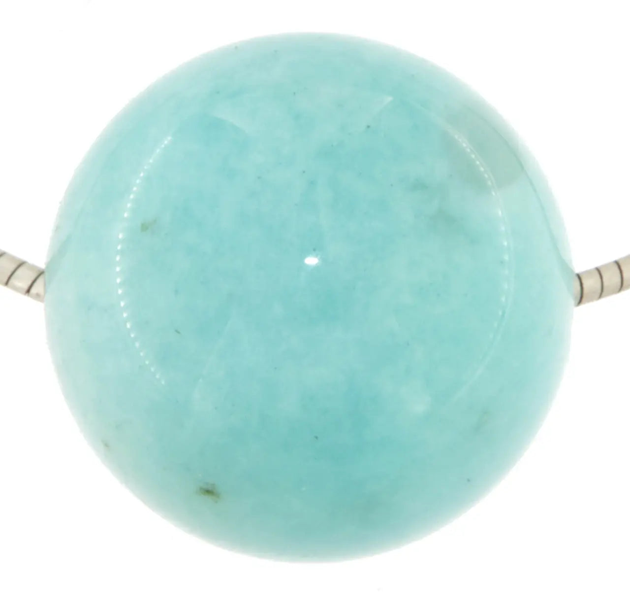 Amazonit Kugel 16mm Schmuck Ketten Anhänger - Edelstein A Qualität #6837 - seelensteinchen