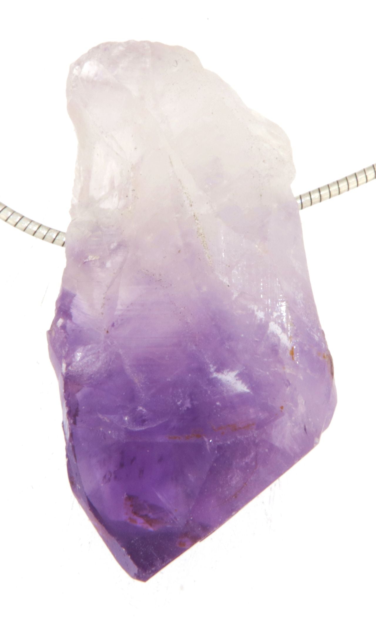 Amethyst Spitze Uruguay Trommelstein Edelstein Schmuck Anhänger - A Qualität #6452