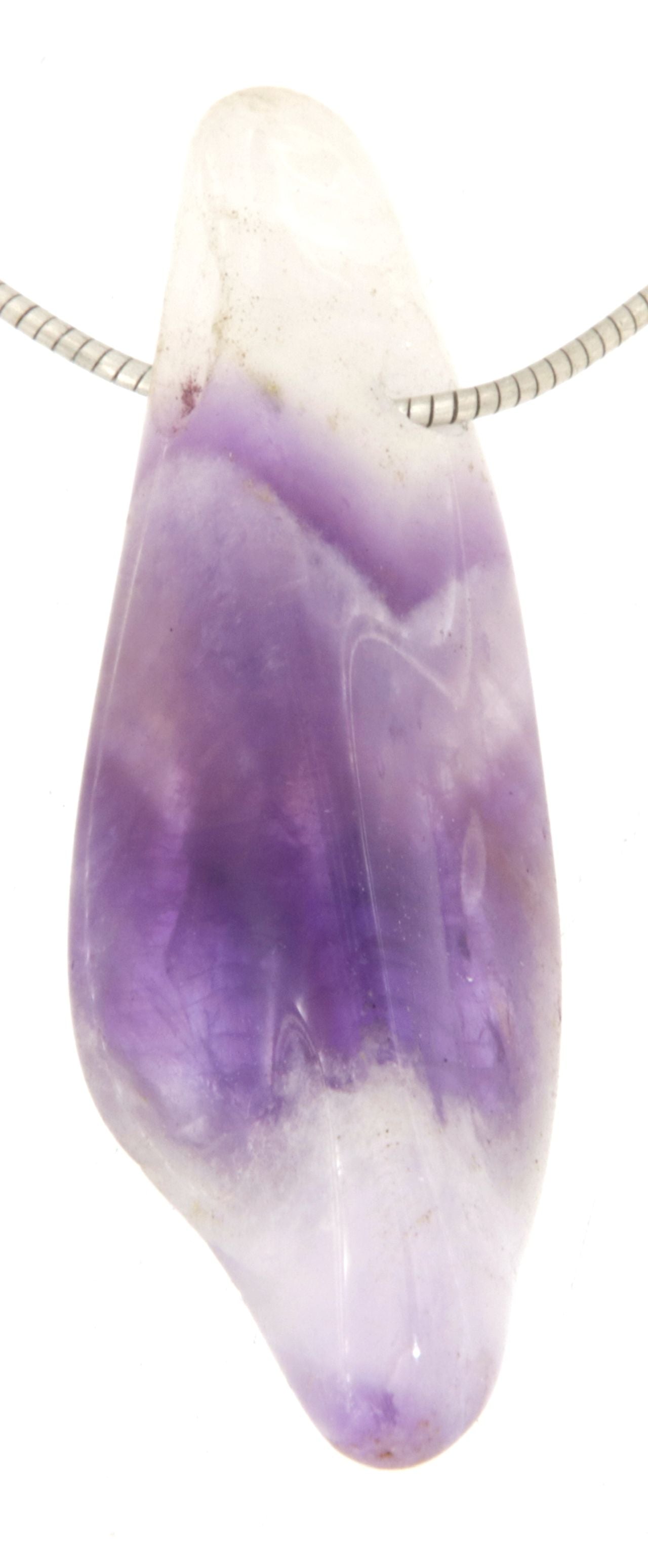 Amethyst Trommelstein Edelstein Schmuck Ketten Anhänger - A Qualität - #5329