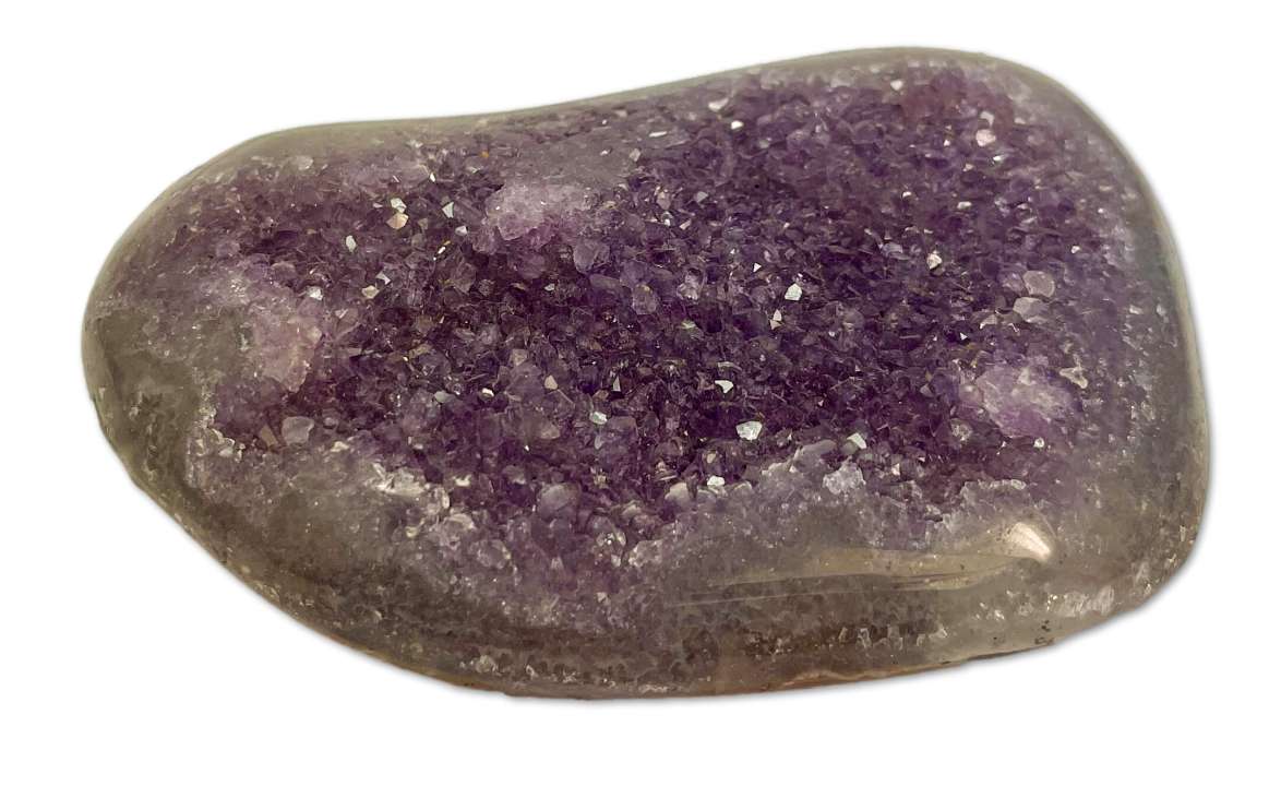 Amethyst Stufe Uruguay 105g - polierter Rand Amethystdruse - Edelstein - Mineralien - A Qualität #4011