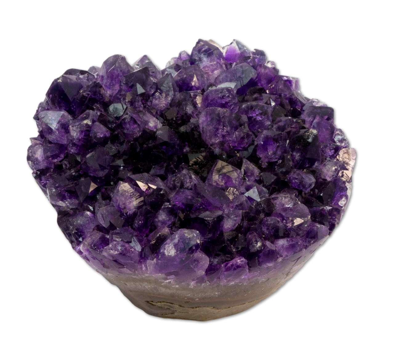 Amethyst Druse Cupcake Uruguay 567g - polierter Rand Amethystdruse - A Qualität #5974