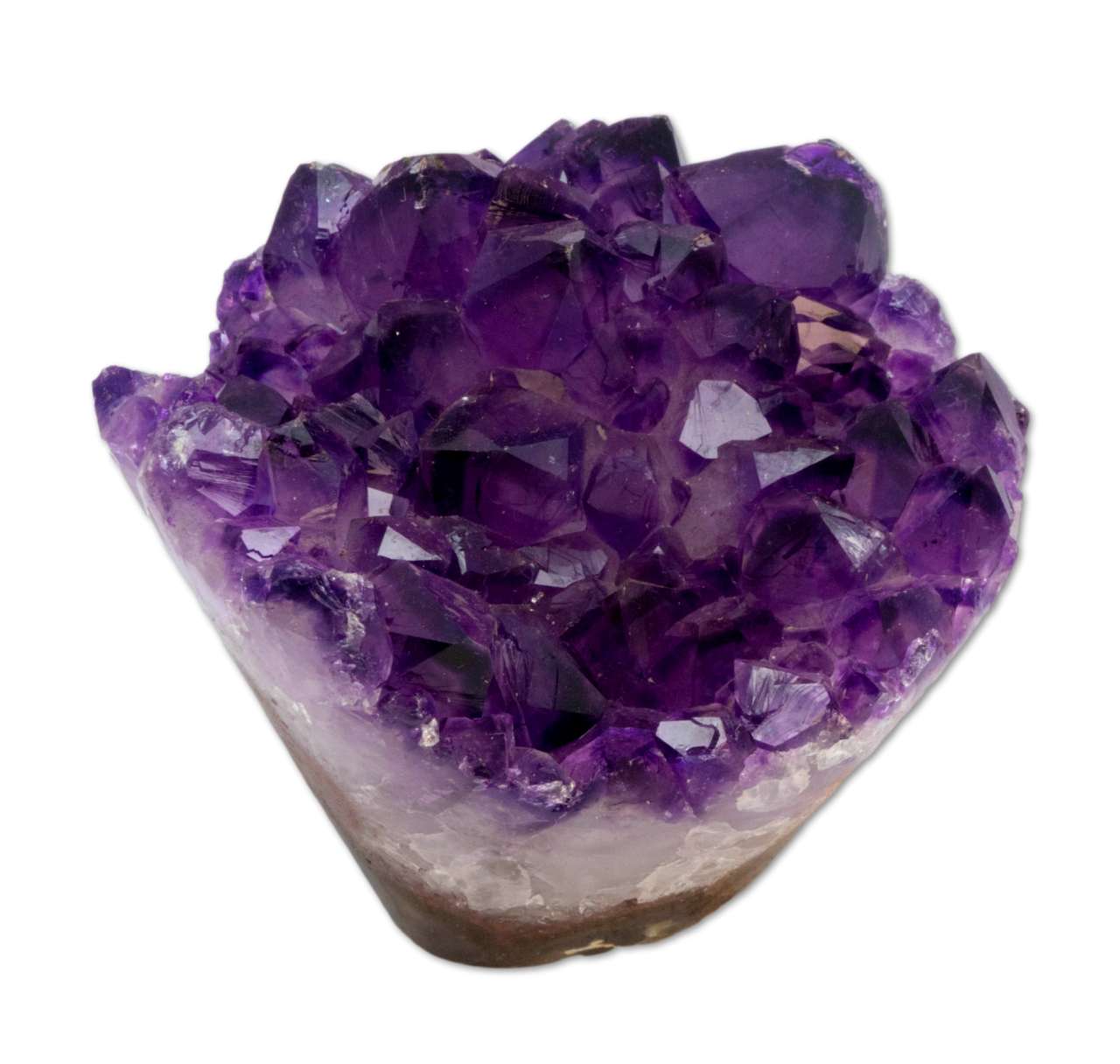 Amethyst Druse Cupcake Uruguay 460g - polierter Rand Amethystdruse - A Qualität #5976