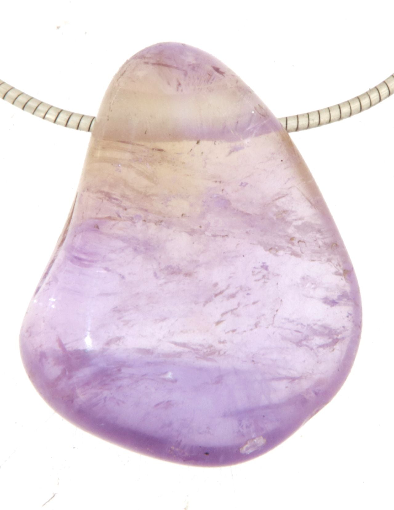 Ametrin Trommelstein Edelstein Schmuck Ketten Anhänger - A Qualität #5121