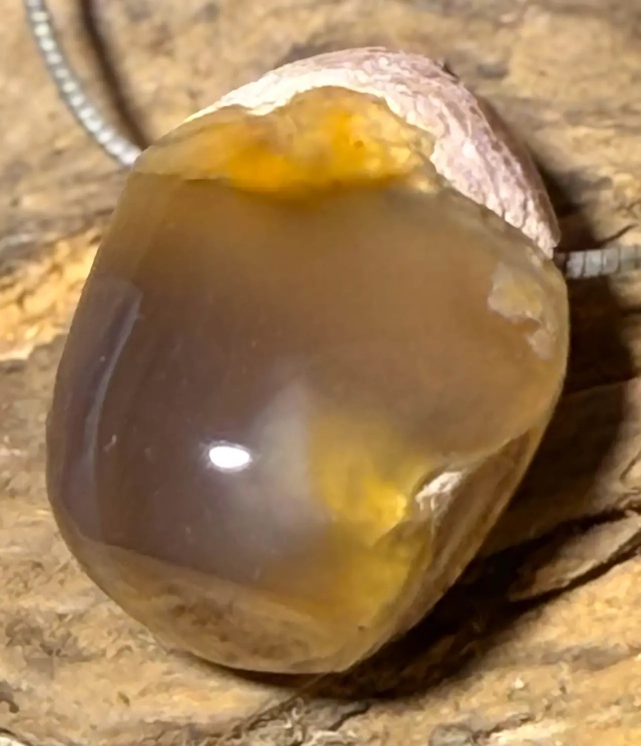 Amulettstein Trommelstein Edelstein Schmuck Ketten Anhänger #6334 - seelensteinchen