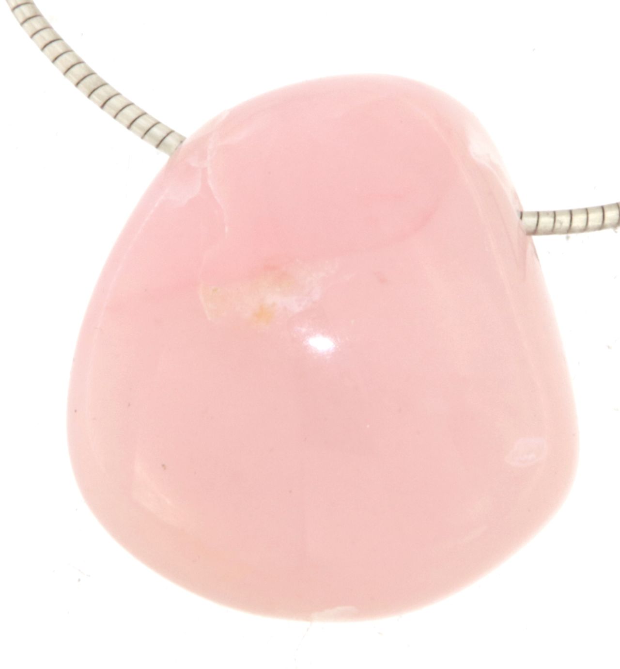 edler Andenopal Trommelstein Edelstein Schmuck Ketten Anhänger - A Qualität #0006