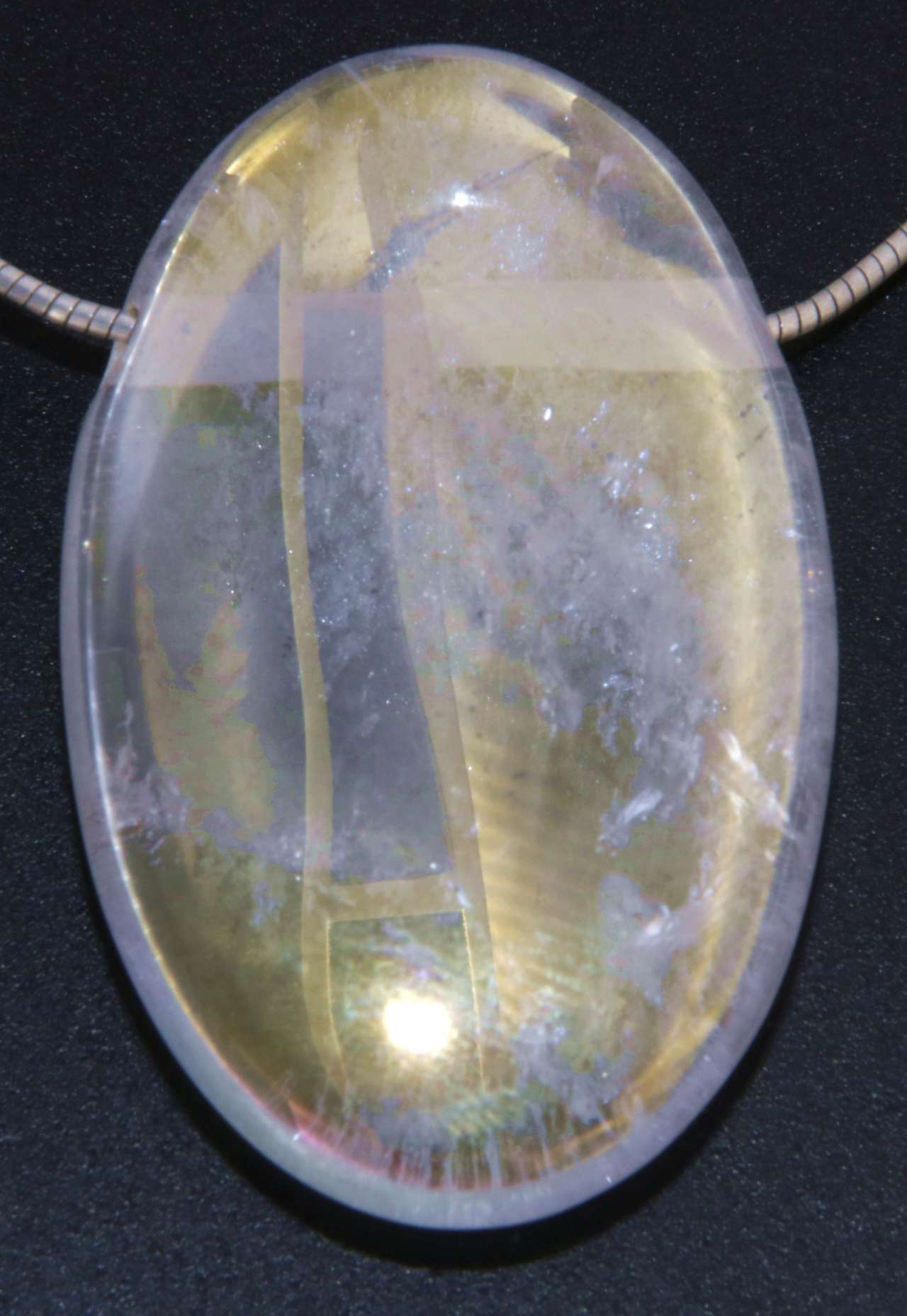 Angel Aura Trommelstein Linsenstein Edelstein Schmuck Anhänger - A Qualität #6232