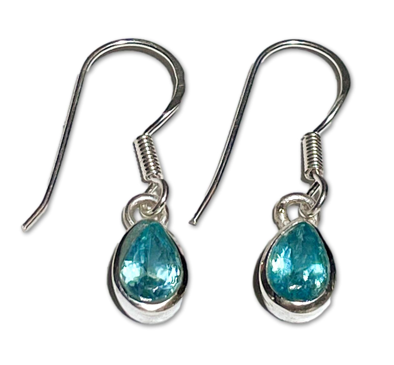 Apatit Ohrringe - A Qualität - 925er Silber Schmuck #5156