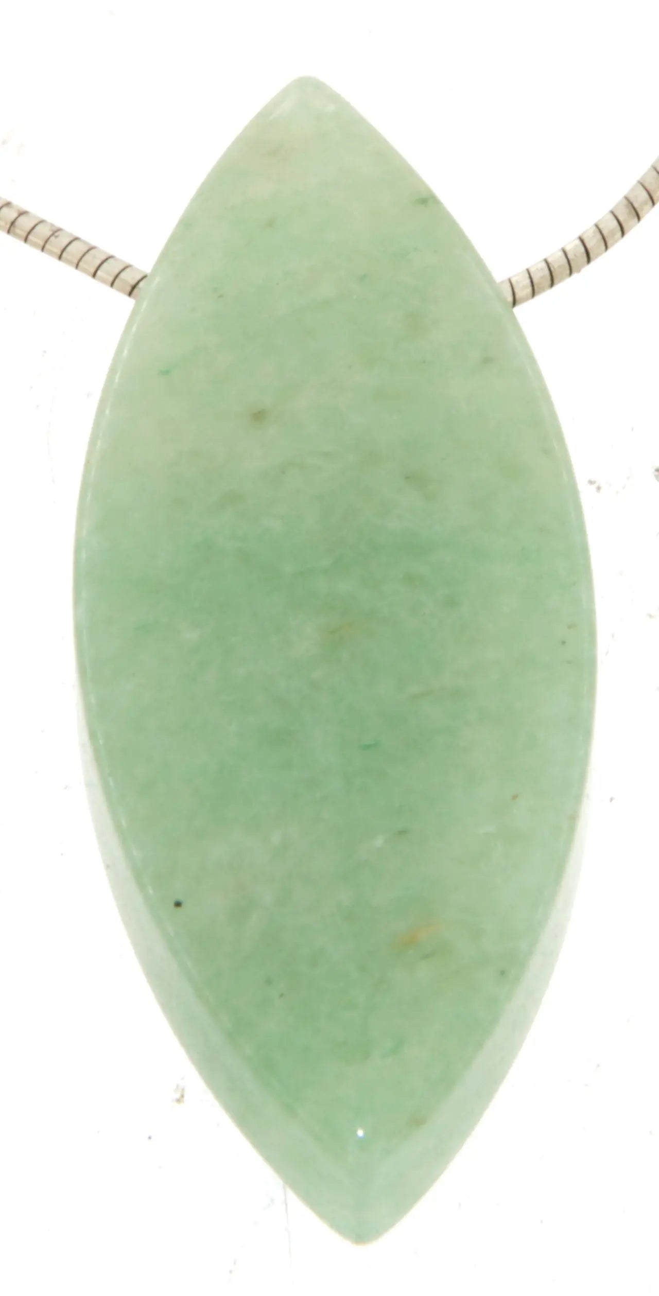 Aventurin Navette Trommelstein Edelstein Schmuck Ketten Anhänger - A Qualität #6894