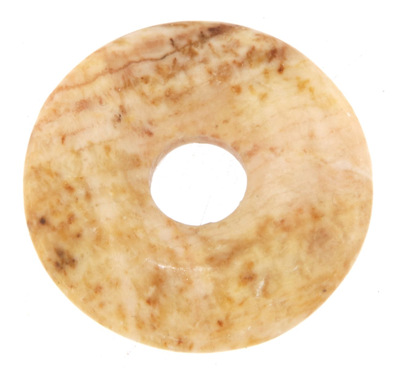 Baryt Donut - PI Scheibe - Edelstein Schmuck Ketten Anhänger 30mm - A Qualität #5998
