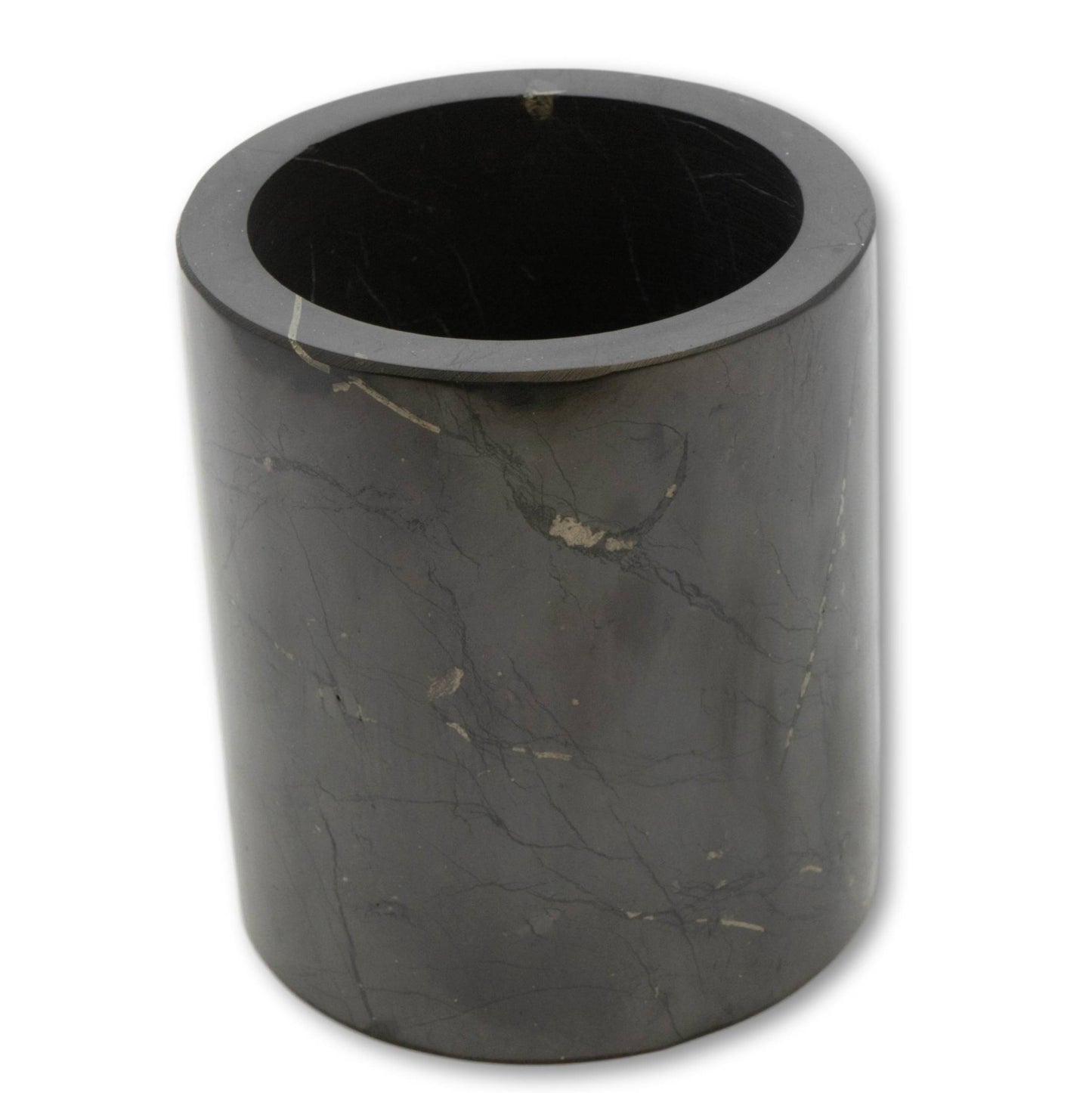 Schungit Becher – poliert (ca. 8 × 7 cm)
