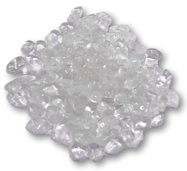 Bergkristall Chips Mini Trommelsteine zum Aufladen AA