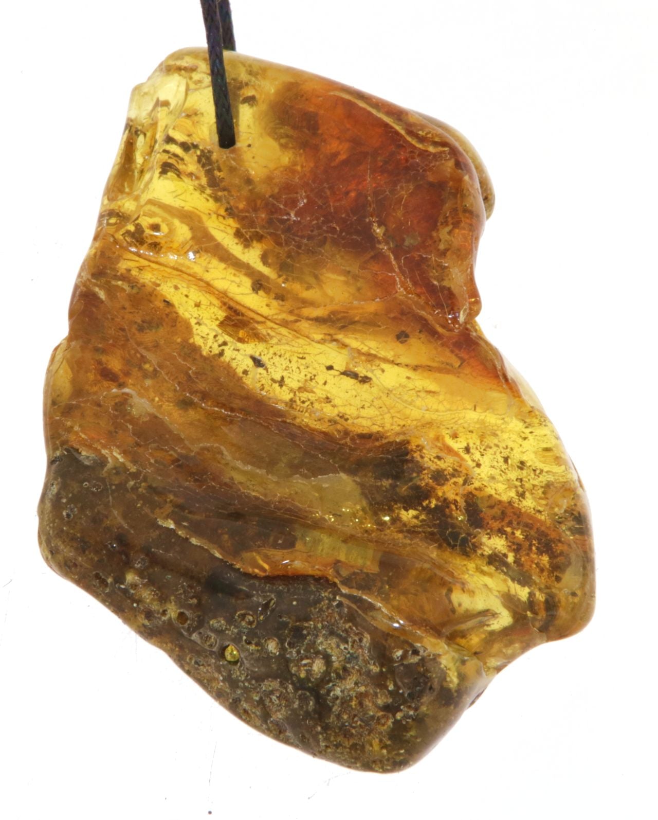 XXL Bernstein Edelstein Schmuck Ketten Anhänger - baltic amber #7232