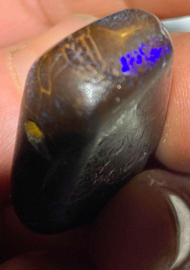 edler Australischer Boulder Opal Trommelstein Schmuck Ketten Anhänger - Edelstein A Qualität #5249