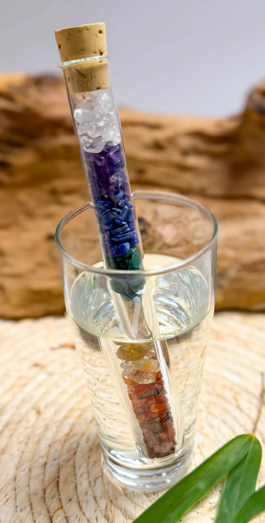 Edelsteinwasser Stab Chakra Mischung - Wassersteine - Wasser energetisieren - seelensteinchen