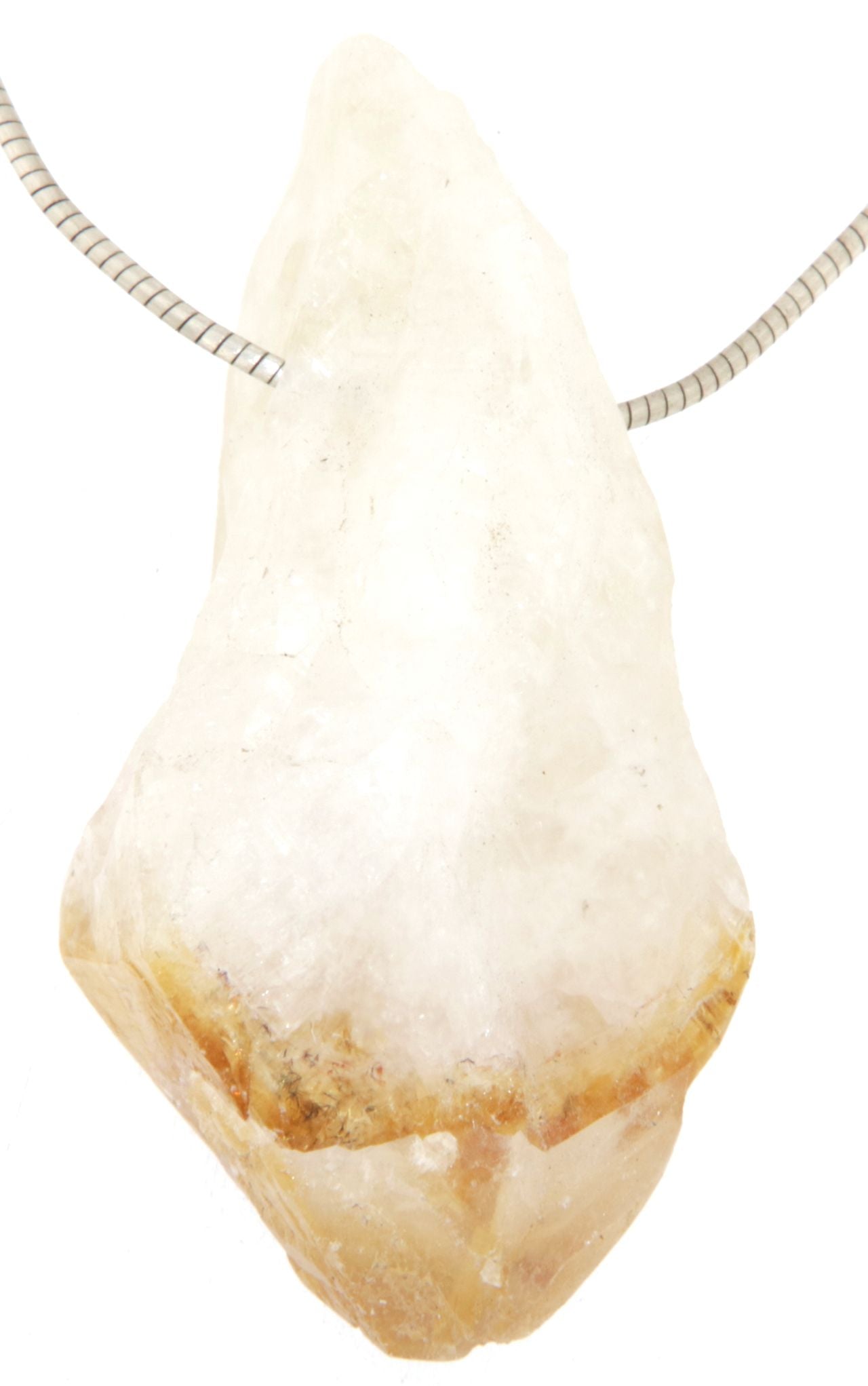 Citrin Rohstein Edelstein Schmuck Anhänger - A Qualität #5372