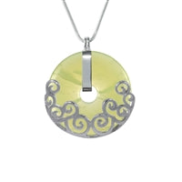 Donutverzierung - Donuthalter Paisley 925er Silber für Donut 40mm #ms0103