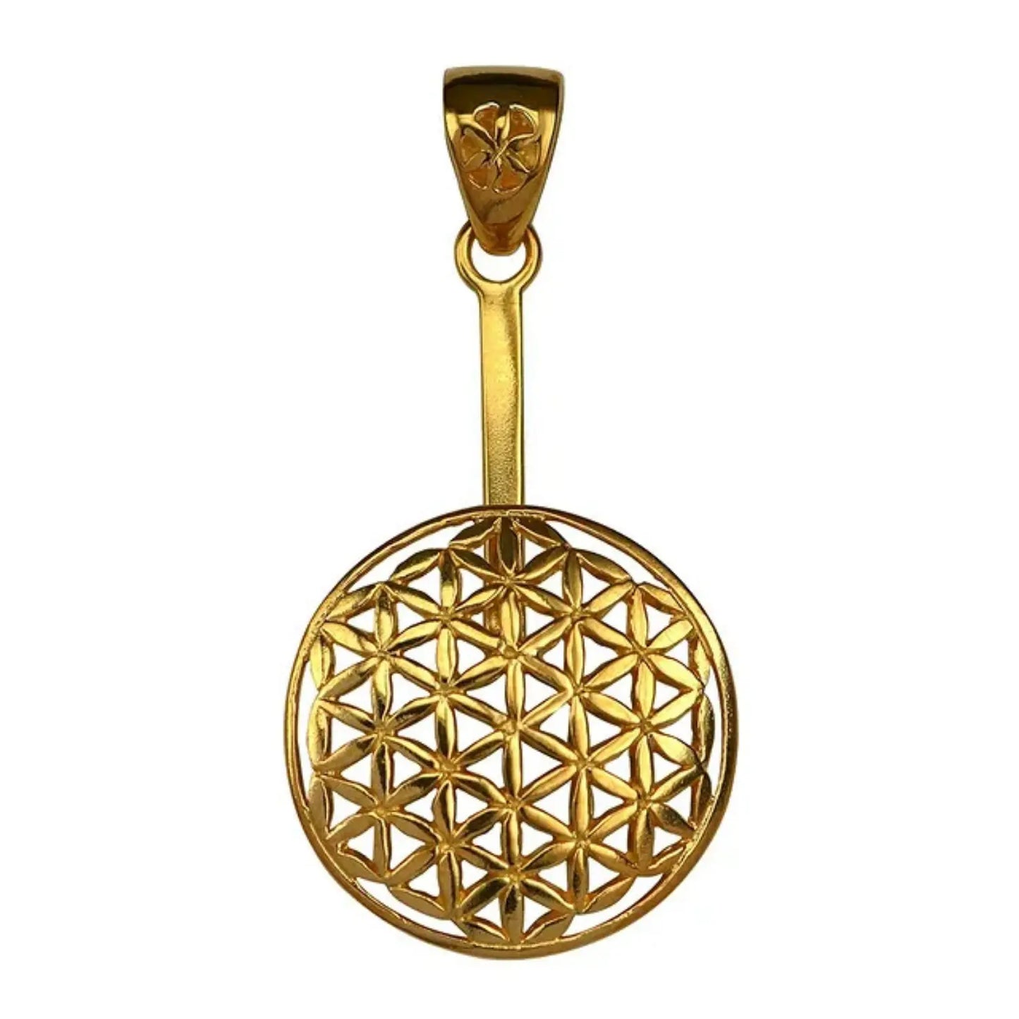 donuthalter-blume-des-lebens-vergoldet-925er-silber-pi-scheibe-schmuck-ketten-anhaenger-seelensteinchen
