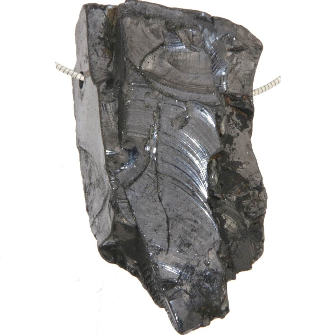Edelschungit Trommelstein Edelstein Schmuck Anhänger - A Qualität #5451