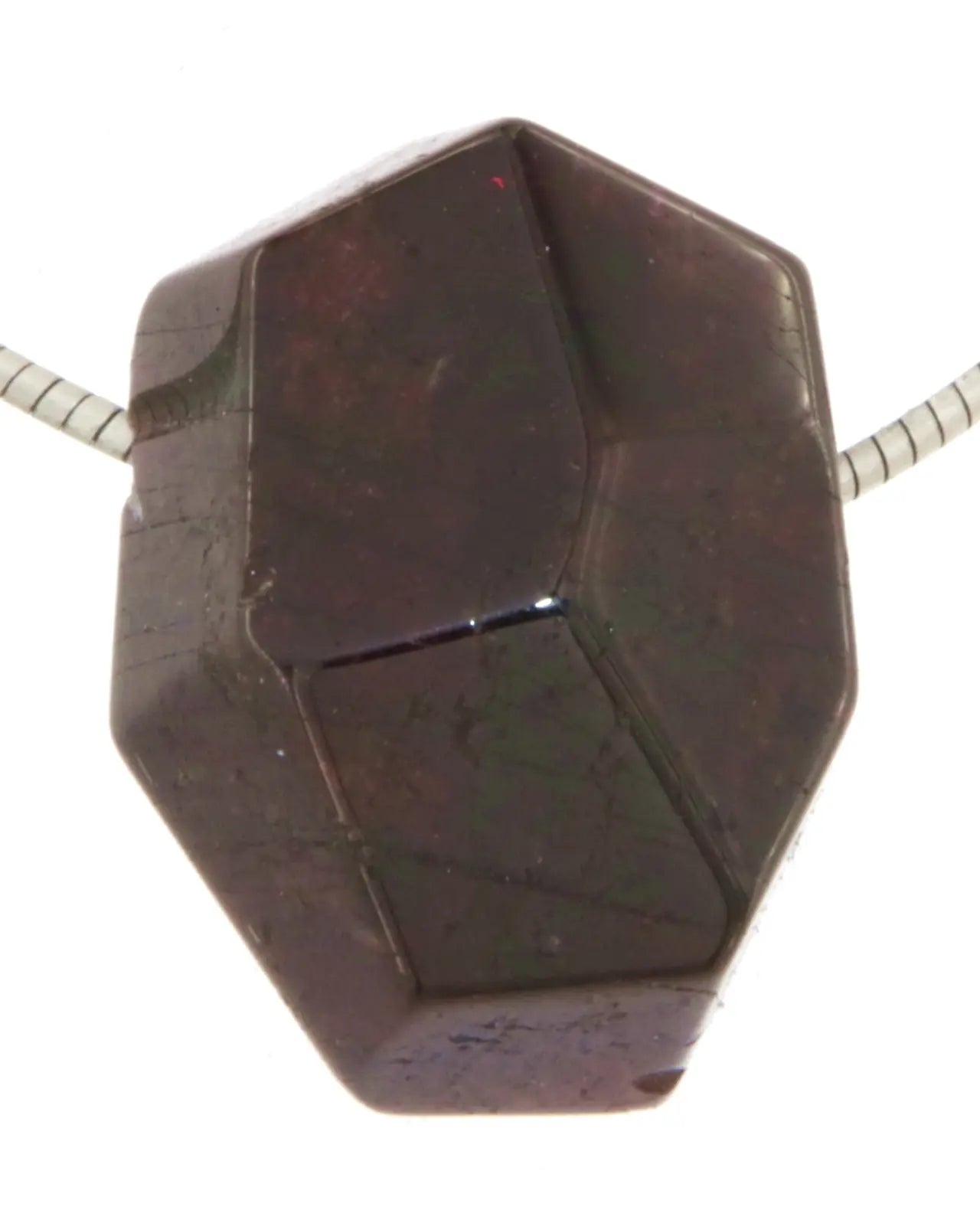 Granat facettiert Trommelstein Edelstein Schmuck Ketten Anhänger - A Qualität #6260