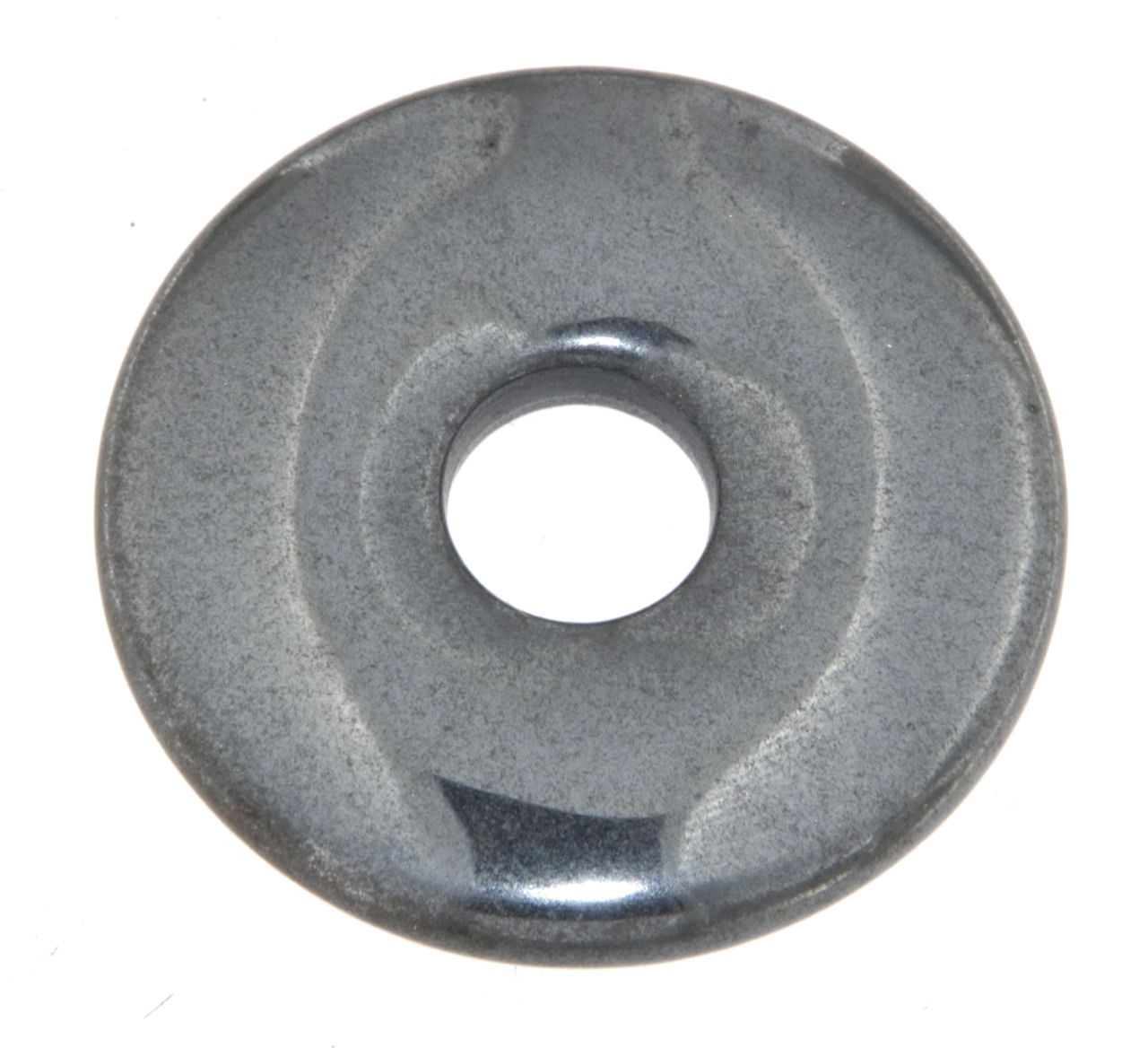 Hämatit Donut - PI Scheibe - Edelstein Schmuck Ketten Anhänger A Qualität 40mm - #7228