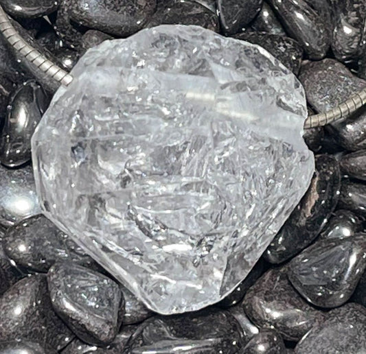 Herkimer "Diamant" Quarz Trommelstein Schmuck Ketten Anhänger - Edelstein A Qualität #7128