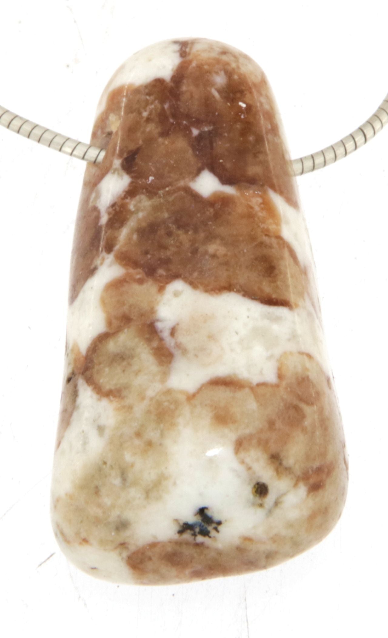 Hessonit Trommelstein Edelstein Schmuck Ketten Anhänger - A Qualität #0524