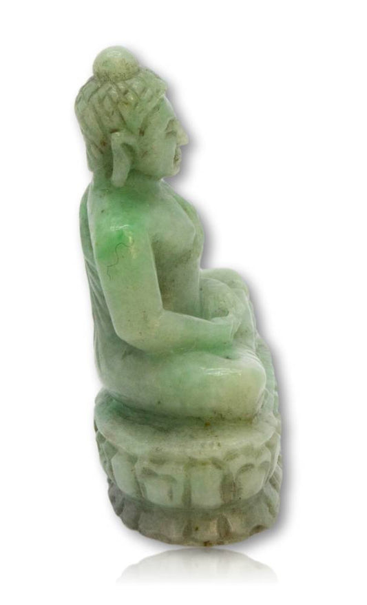 Buddha Figur aus Burma Jade - Handgeschnitzt - AAA Qualität #5380