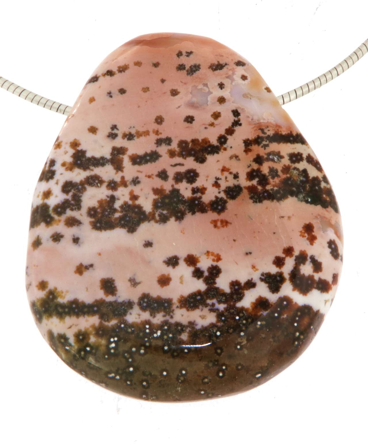 Ozeanjaspis - Jaspis Trommelstein Edelstein Schmuck Anhänger - A Qualität #5827