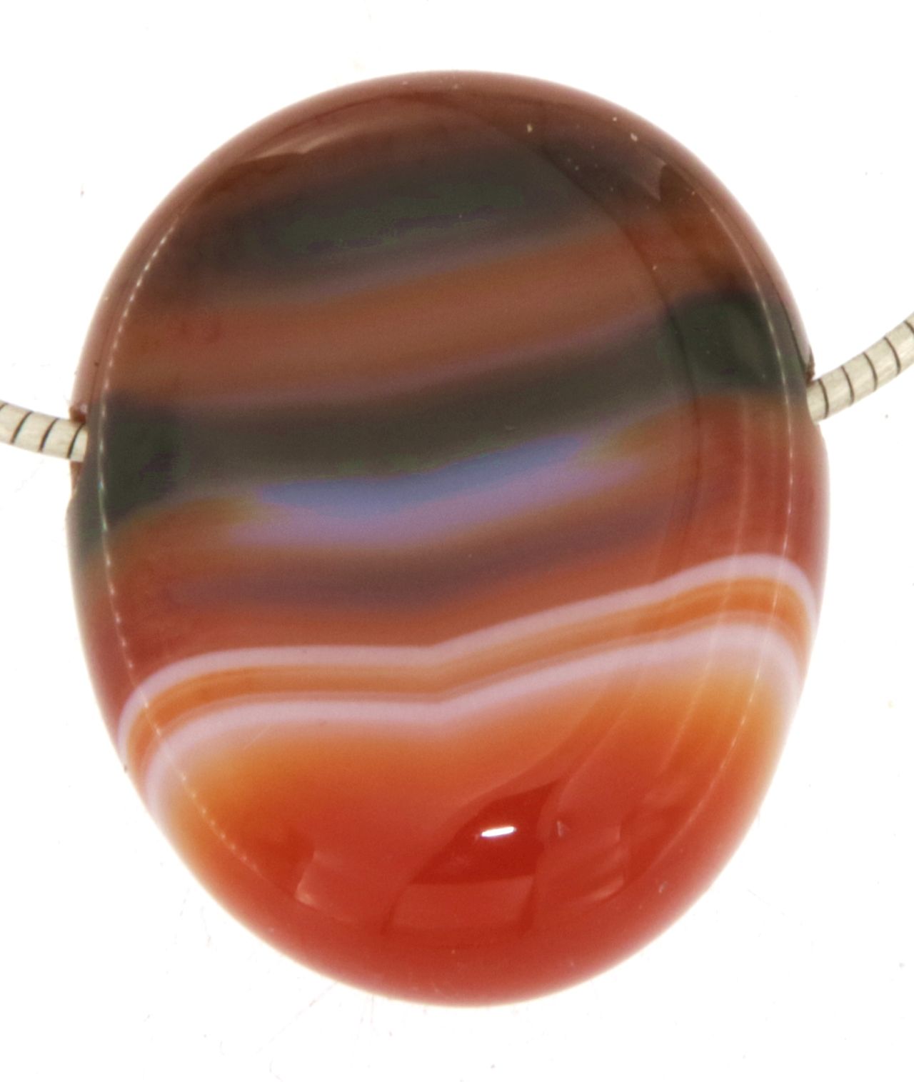 Karneol Trommelstein Edelstein Schmuck Ketten Anhänger - A Qualität #4050