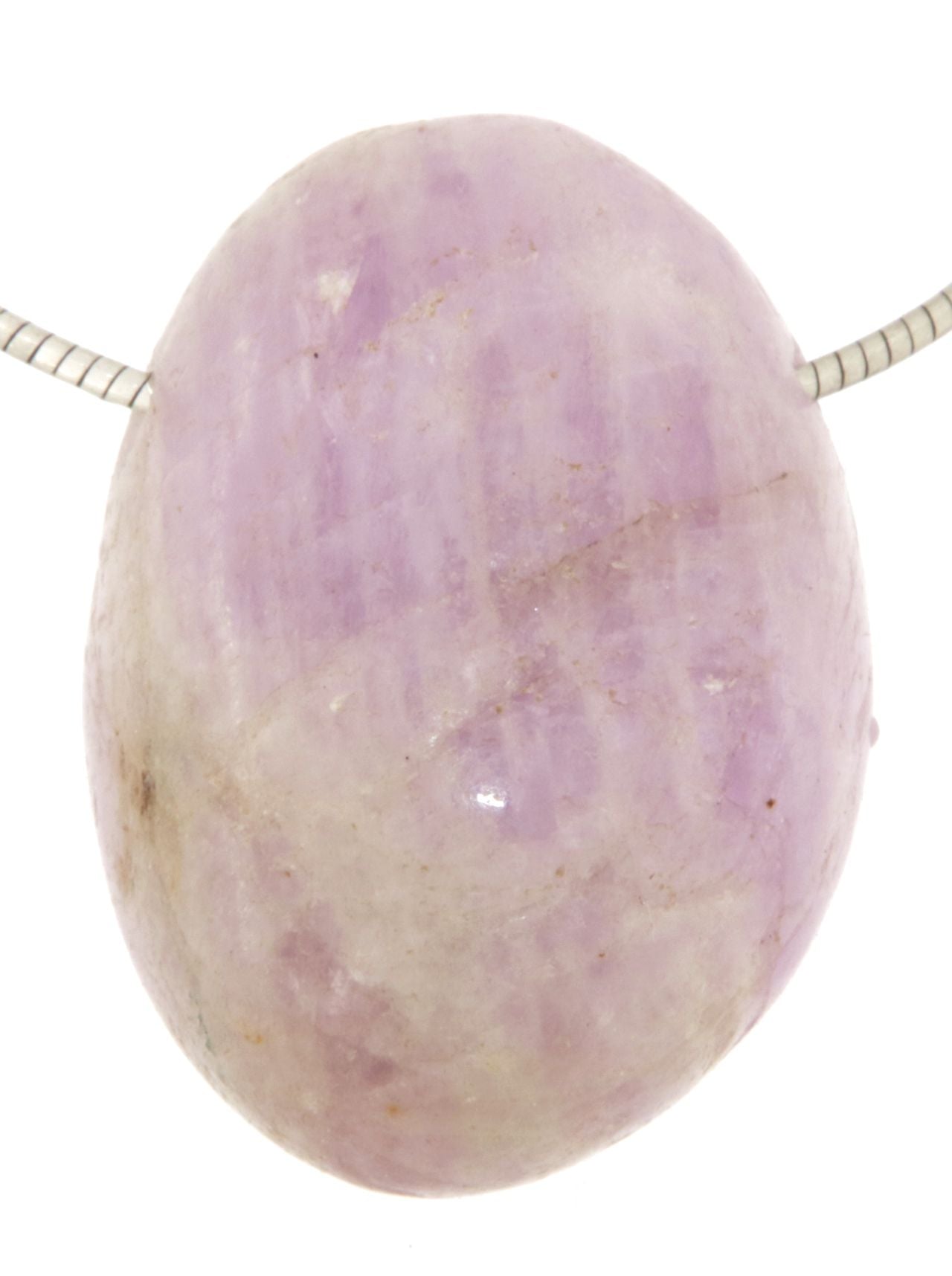 Kunzit Trommelstein Edelstein Schmuck Ketten Anhänger - A Qualität #6898