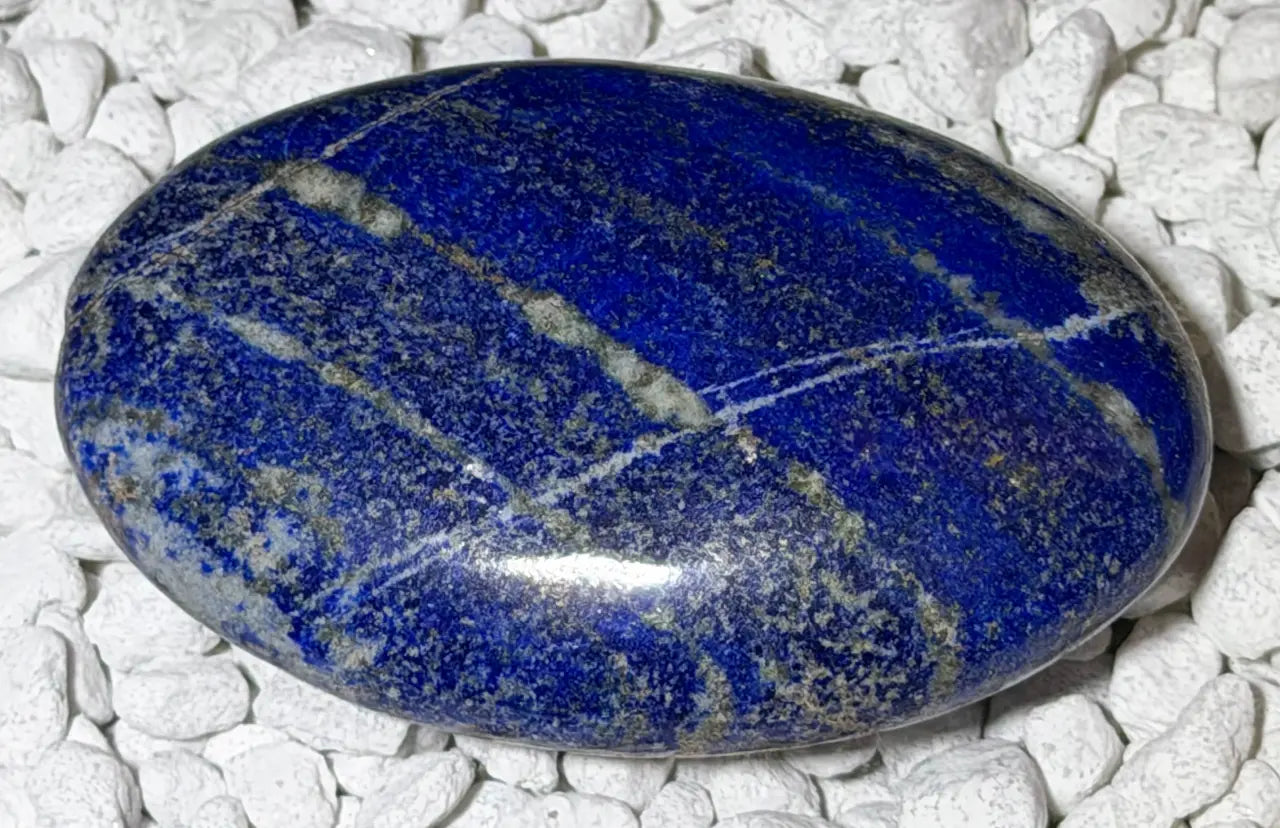 Lapislazuli Seifenstein - Handschmeichler - Auflagestein - Massagestein - 105g, poliert #6527
