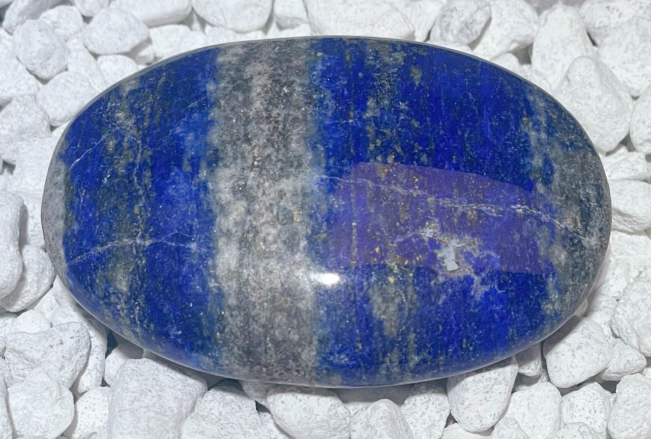 Lapislazuli Seifenstein - Handschmeichler - Auflagestein - Massagestein - 78g, poliert #6526