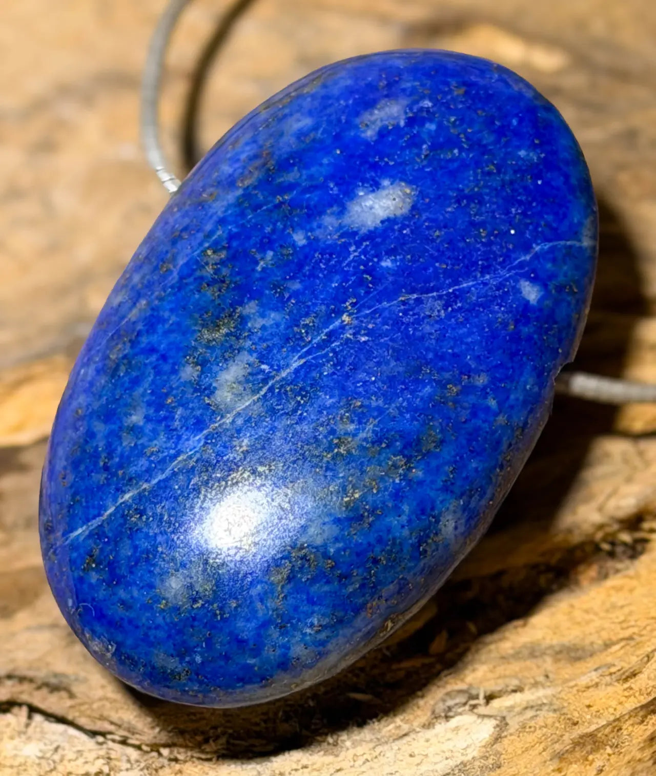 Lapislazuli Trommelstein Edelstein Schmuck Ketten Anhänger - A Qualität #5545 - seelensteinchen