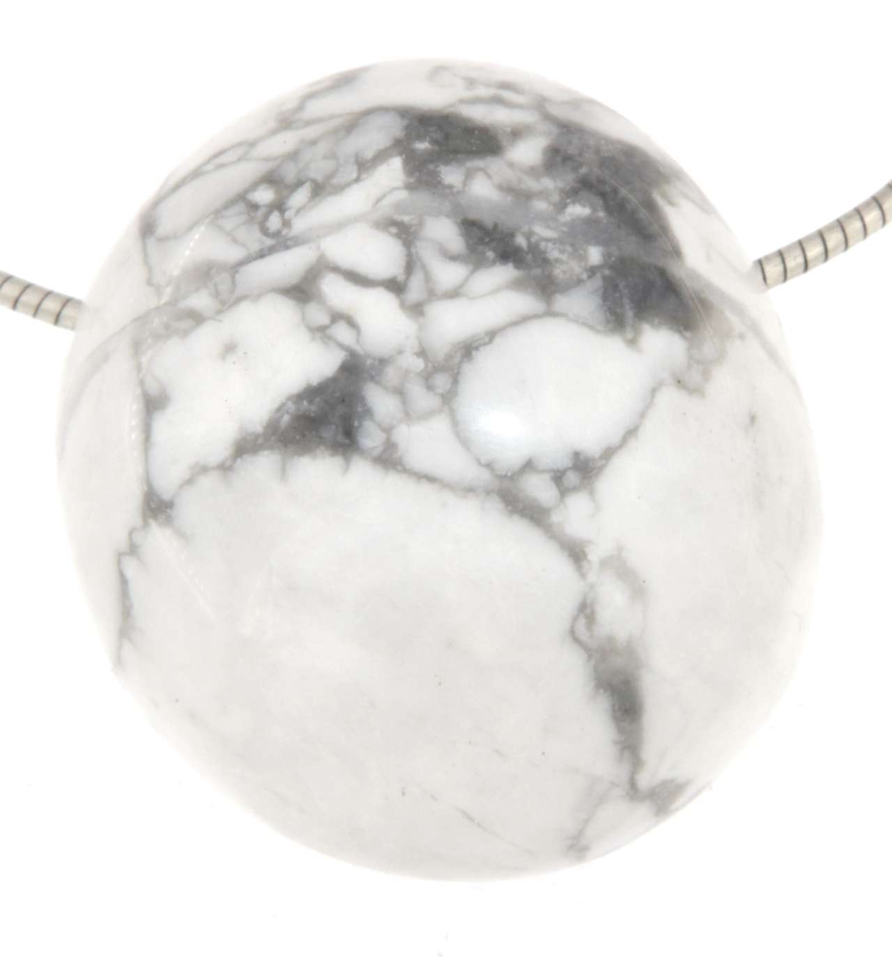 Magnesit Trommelstein Edelstein Schmuck Ketten Anhänger - A Qualität #2449