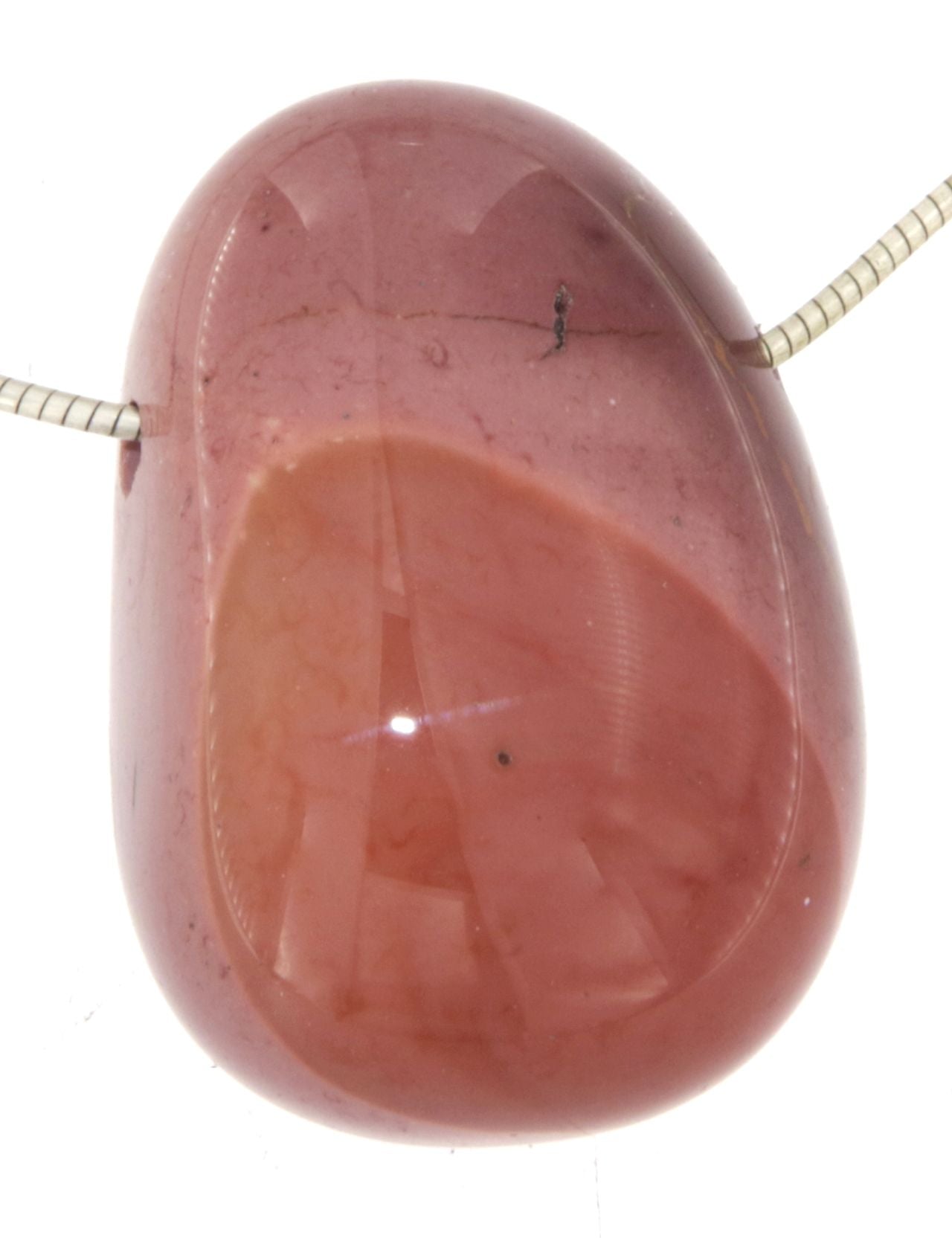 Mookait Trommelstein Edelstein Schmuck Ketten Anhänger - A Qualität #5244