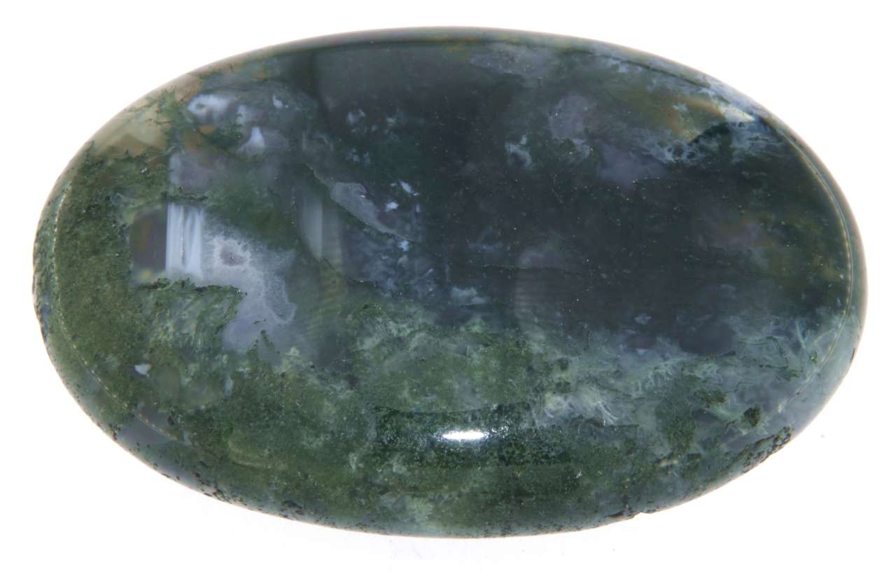 Moosachat - Achat Seifenstein A Qualität XL - Massage 7x5x2cm - Seifenstein - Handschmeichler