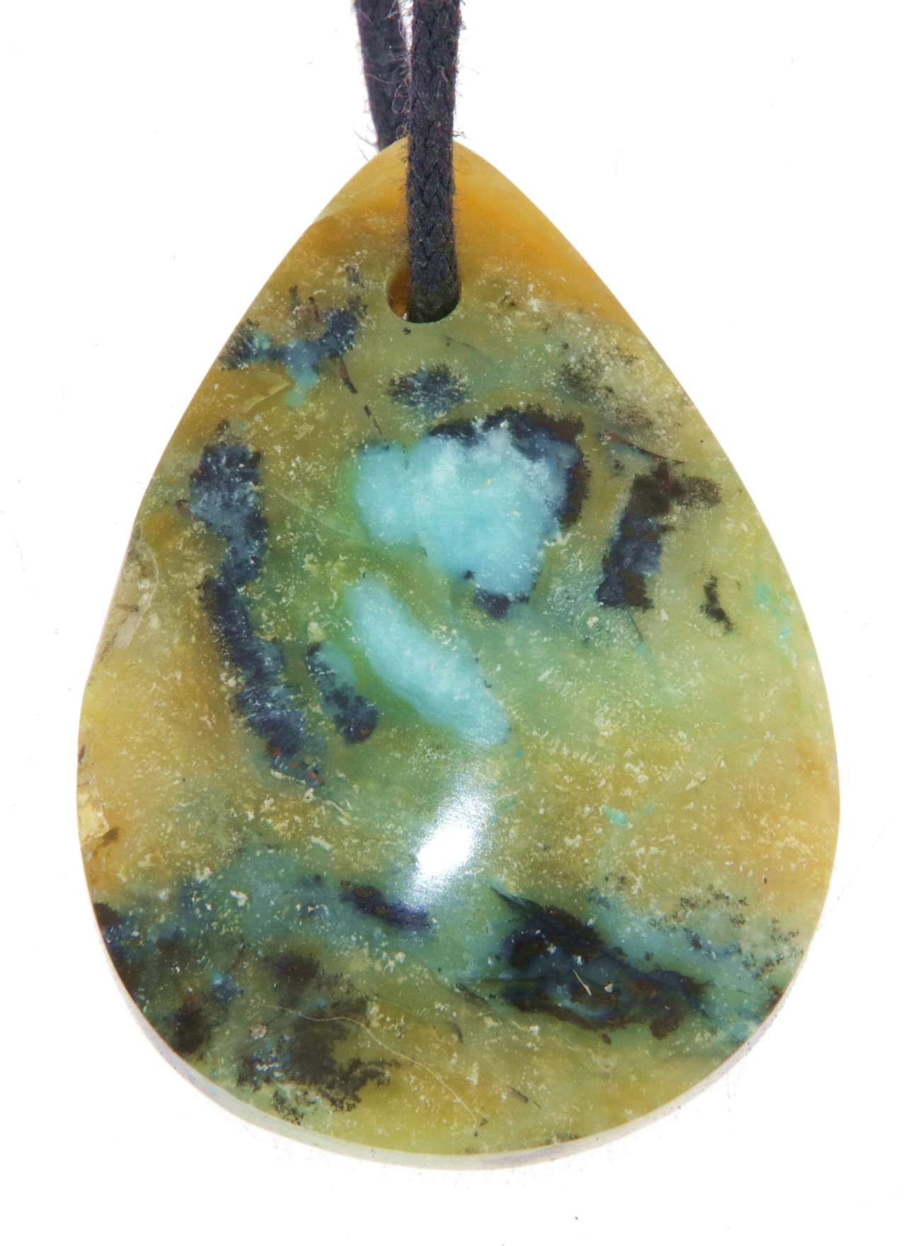opalisiertes Holz Cabochon Edelstein Schmuck Ketten Anhänger - AA Qualität #6838