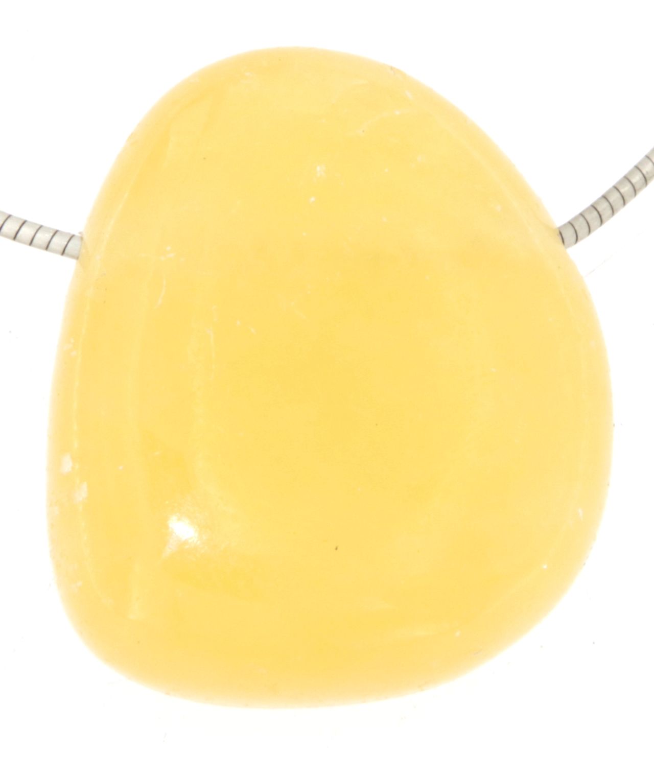 Orangencalcit Trommelstein Edelstein Schmuck Ketten Anhänger - A Qualität #0071