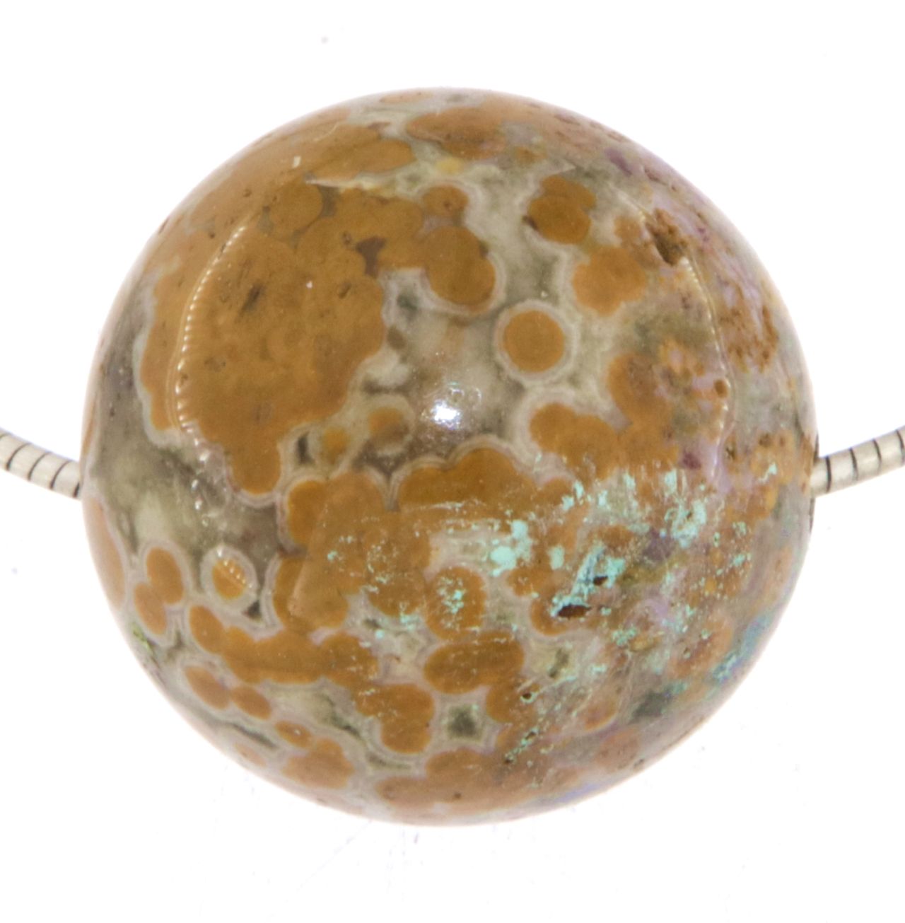 Ozeanjaspis Kugel 20mm Schmuck Ketten Anhänger Edelstein A Qualität #6847 - seelensteinchen