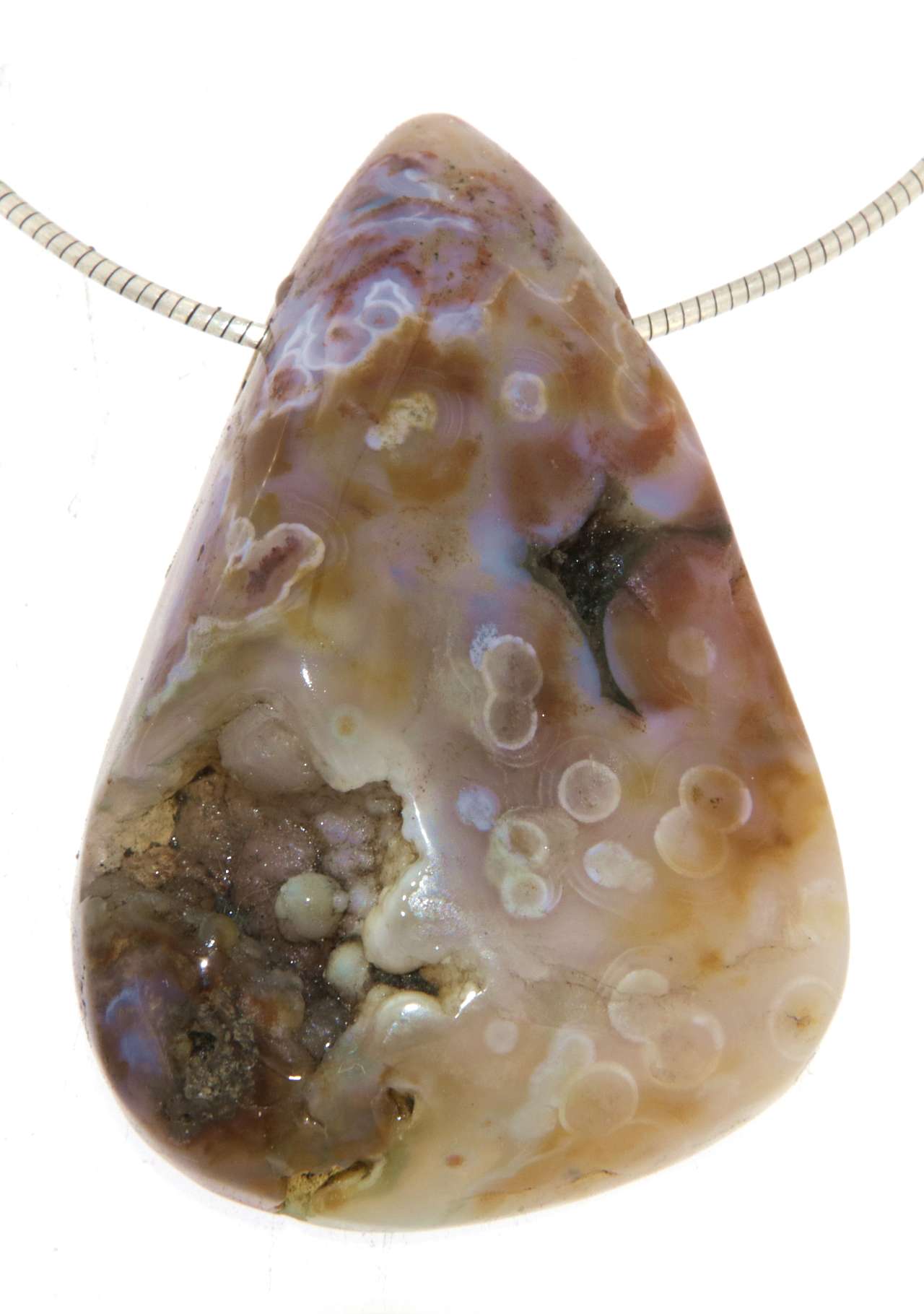 Ozeanjaspis - Jaspis Trommelstein Edelstein Schmuck Anhänger - A Qualität #5758