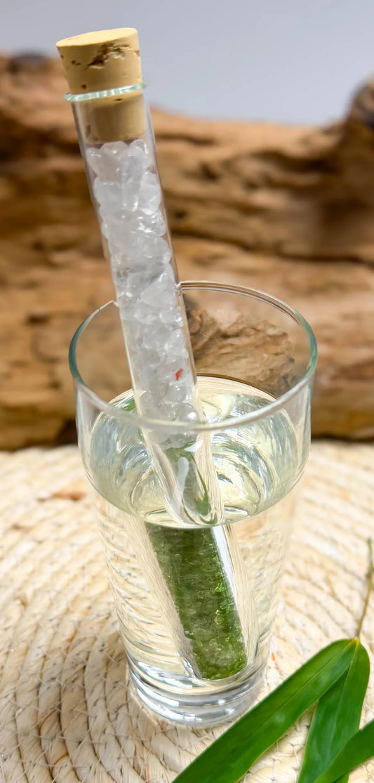 Edelsteinwasser Stab Peridot Mischung - Wassersteine - Wasser energetisieren - seelensteinchen