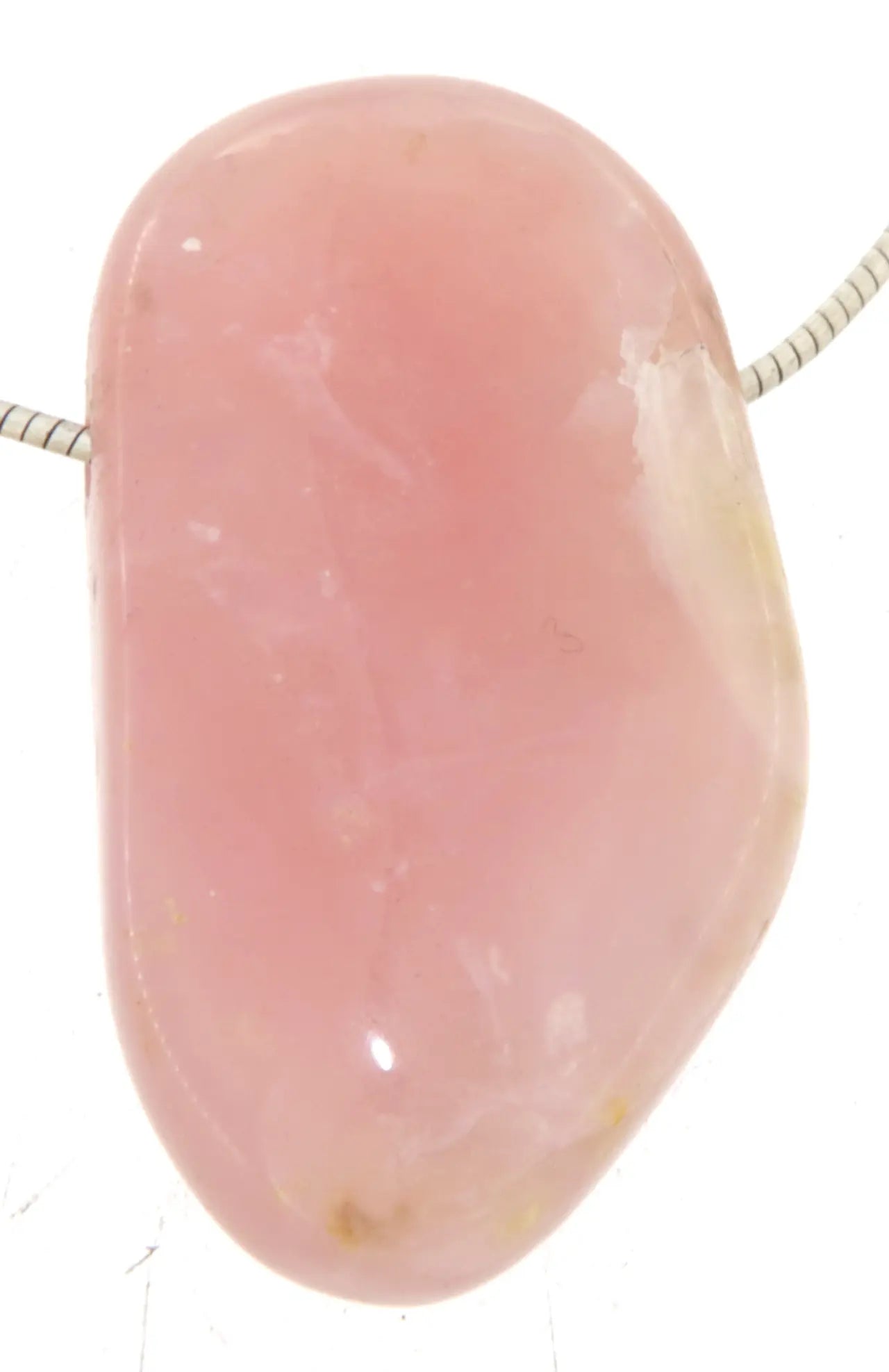 Andenopal pink - Opal Trommelstein Edelstein - Schmuck Ketten Anhänger - A Qualität #0191