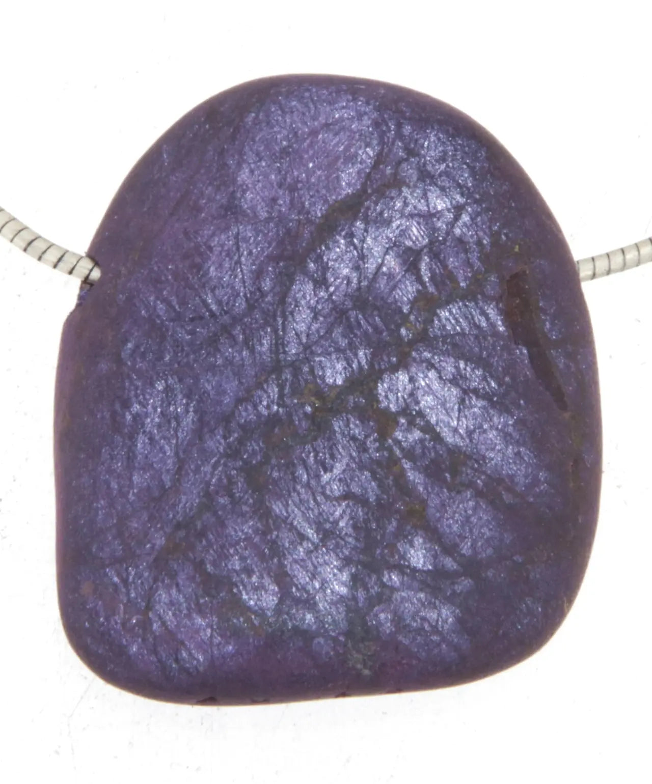 Purpurit Edestein Trommelstein Schmuck Ketten Anhänger - A Qualität #5046