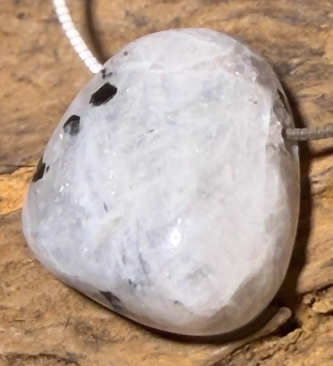 Regenbogenmondstein Trommelstein Edelstein Schmuck Anhänger - A Qualität #5189 - seelensteinchen