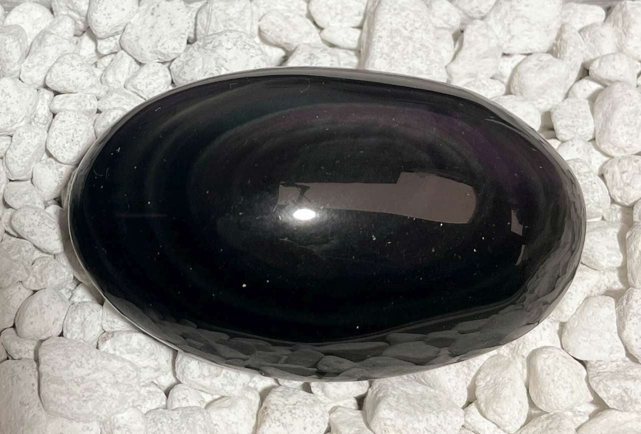 Regenbogenobsidian - Obsidian Seifenstein - Massagestein - Edelstein - Handschmeichler handpoliert #6248