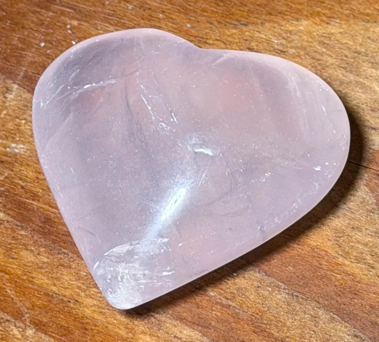 Rosenquarz Herz ca. 4,5 cm - Edelstein - Handschmeichler - Mineralien A Qualität #6024 - seelensteinchen