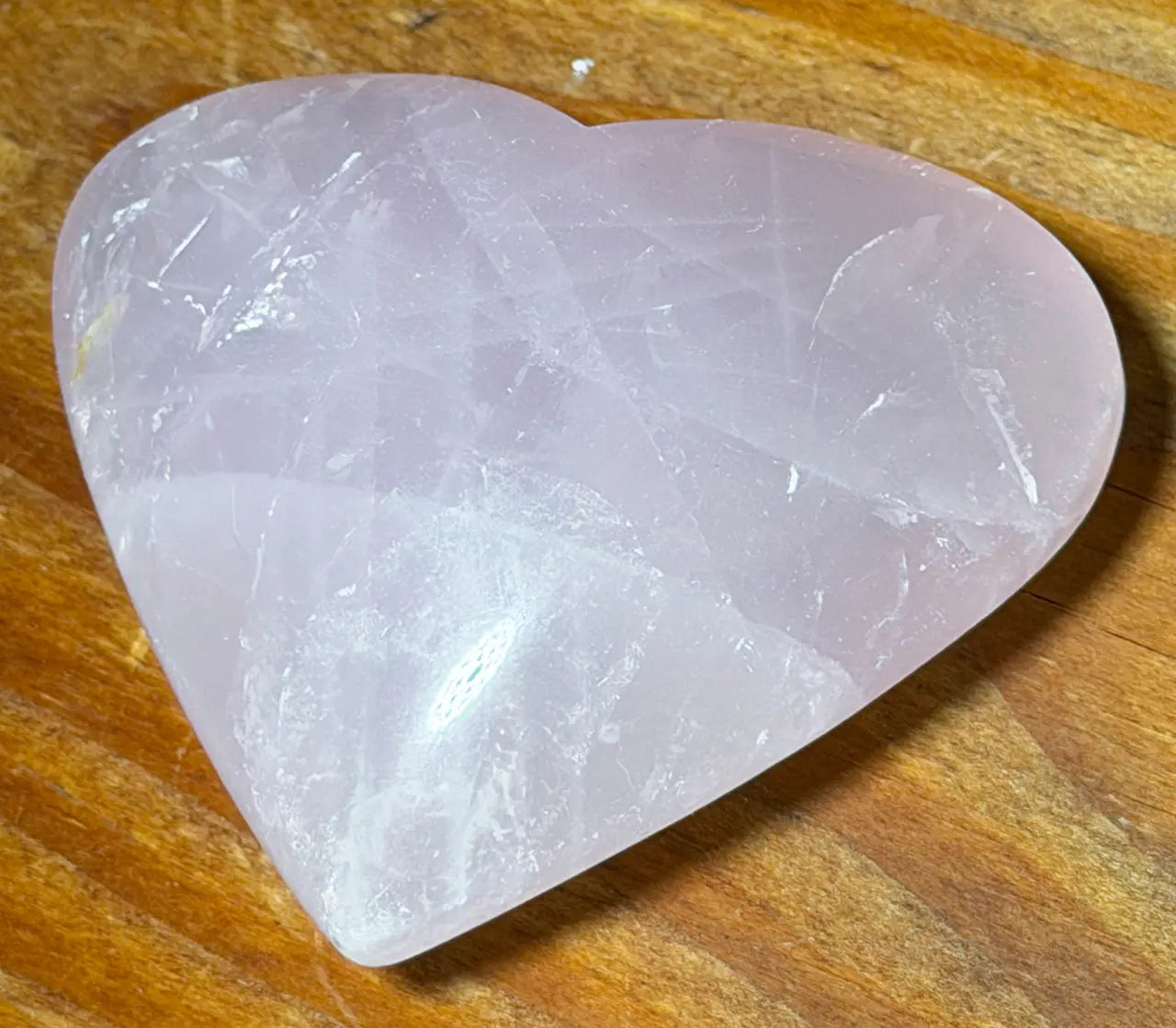 Rosenquarz Herz ca. 7,5cm - Edelstein - Mineralien A Qualität #6023 - seelensteinchen