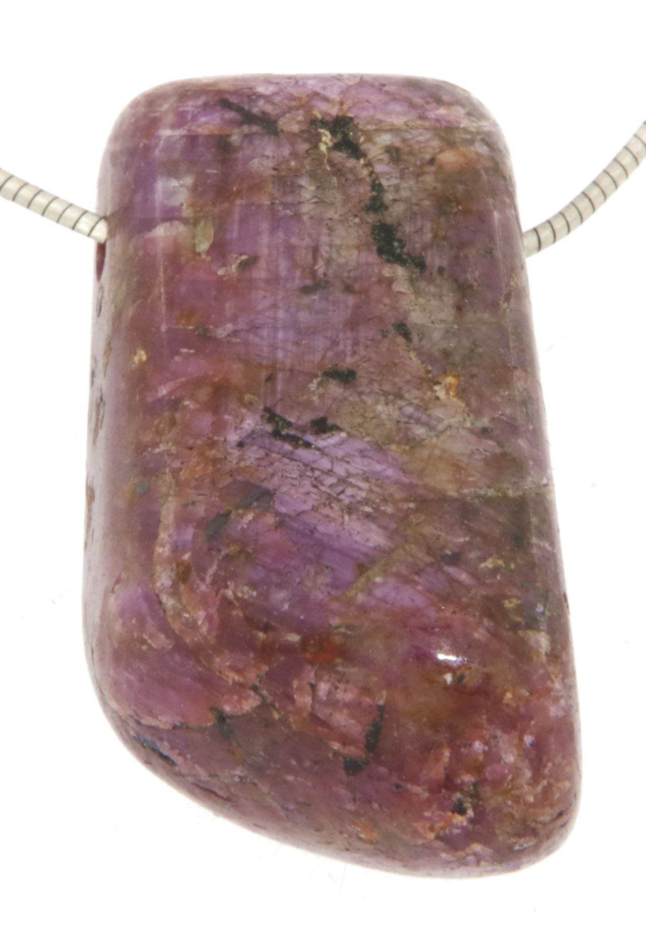 Rubin Trommelstein Edelstein Schmuck Ketten Anhänger - AA Qualität #7152