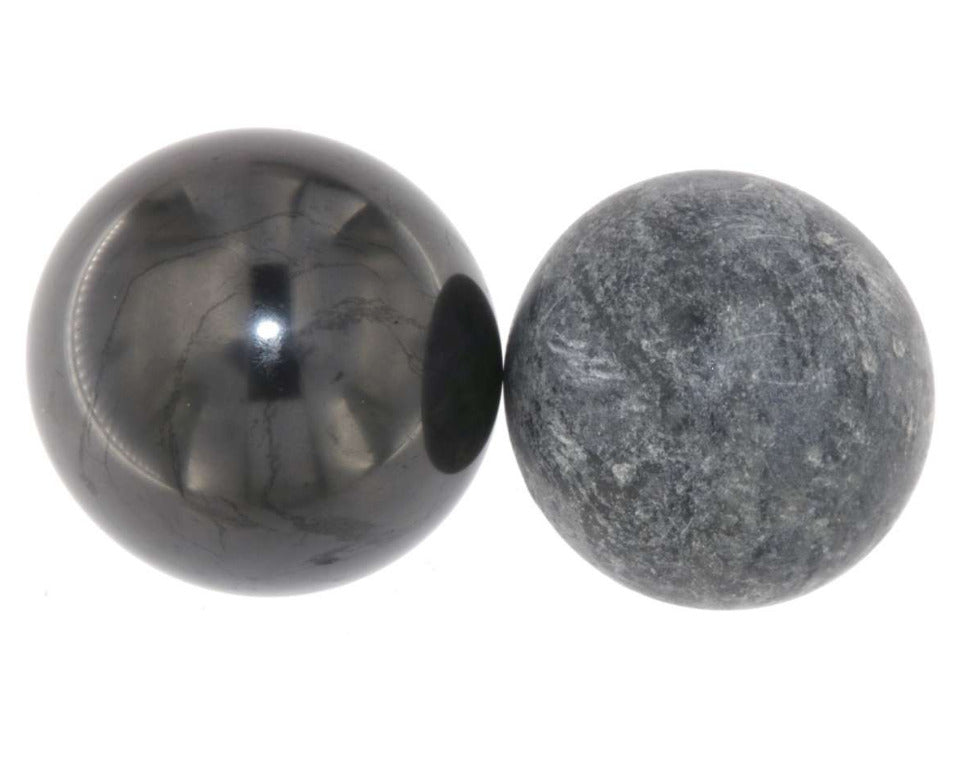Schungit Entspannungs + Talkchlorid Kugel - Harmonisierer poliert 4cm